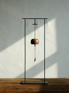 东际手作中式捶打铜铃铛铁艺摆件侘寂风民宿风铃装饰摆件