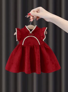 婴儿裙子夏季宝宝周岁礼服