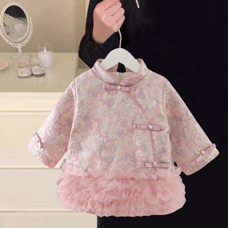 女童汉服连衣裙冬装儿童国风唐装宝宝夹棉周岁礼服抓周拜年服冬季,童装/婴儿装/亲子装,汉服,淘宝优惠券,粉丝福利购,淘宝优惠卷