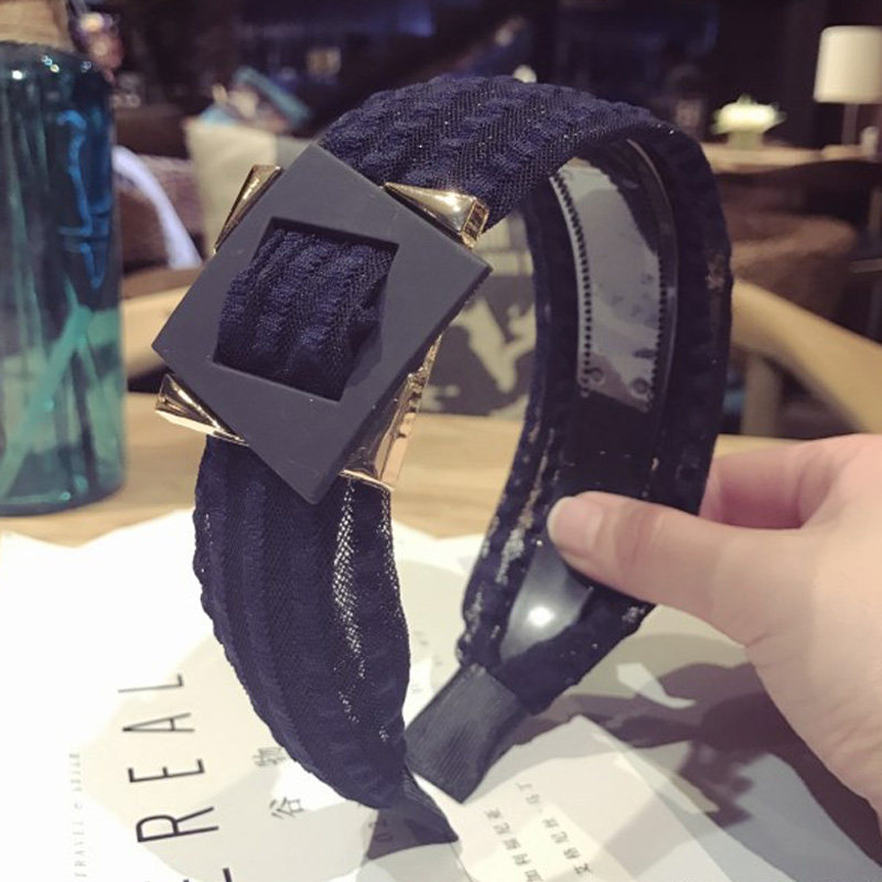 Original new pattern Headdress Korean Edition Fabric art manual Box Hollow Hit color stripe Broadside non-slip Hair hoop Head hoopin the Accessories/Fashion Jewelry, Hair Accessories  category - from Buy2taobao.com to provide professional Taobao agent buy service