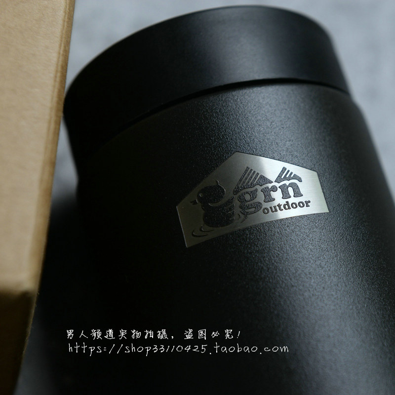 出口日本外贸原单户外山系露营罐装饮料啤酒保温保冷杯350ml
