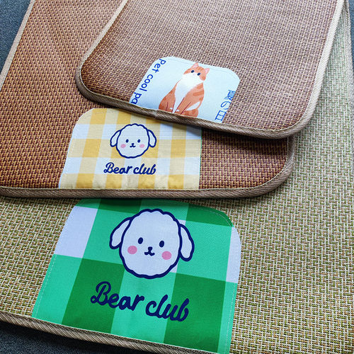 夏日凉垫狗狗凉席海绵藤席犬猫通用狗狗垫子睡垫夏天睡垫