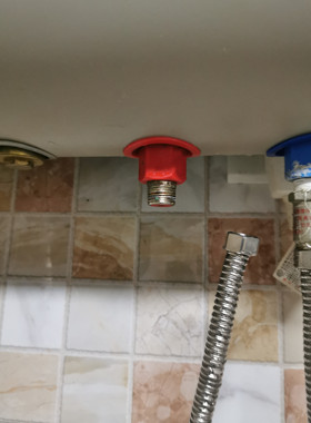 阿诗丹顿DSZF-B50D20H 储水式电热水器防电墙红色 蓝色螺母连接头