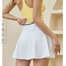 lulu同款 瑜伽裙健身服网球裙套装 女羽毛球裙半身裙 跑步运动短裙裤