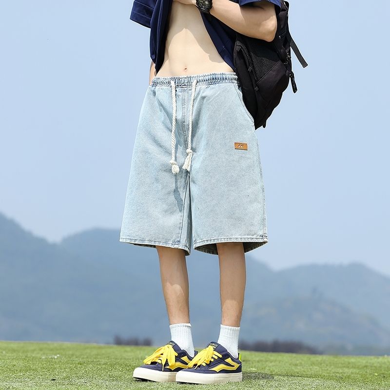 五分牛仔裤2026新款牛仔短裤男夏季薄款中裤潮流美式男生裤子