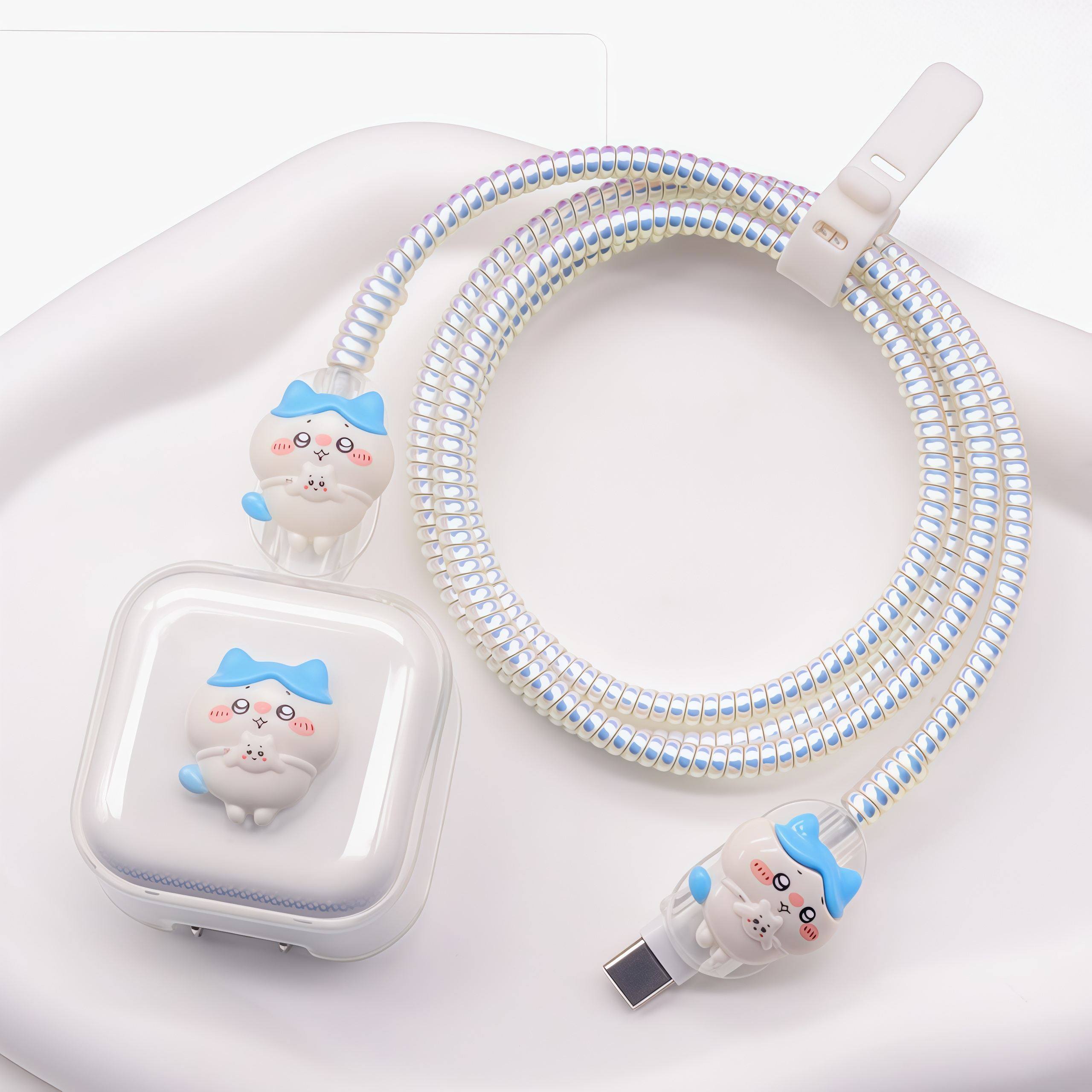 哈奇苹果17数据线保护套16pro充电线13绕线器15快充14软壳ipad20W