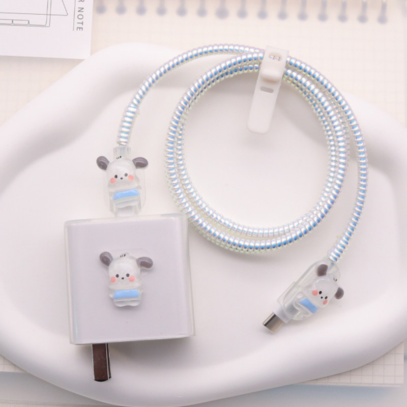 适用华为数据线保护套mate60/nova8荣耀90/p60/50充电器66W绕线器