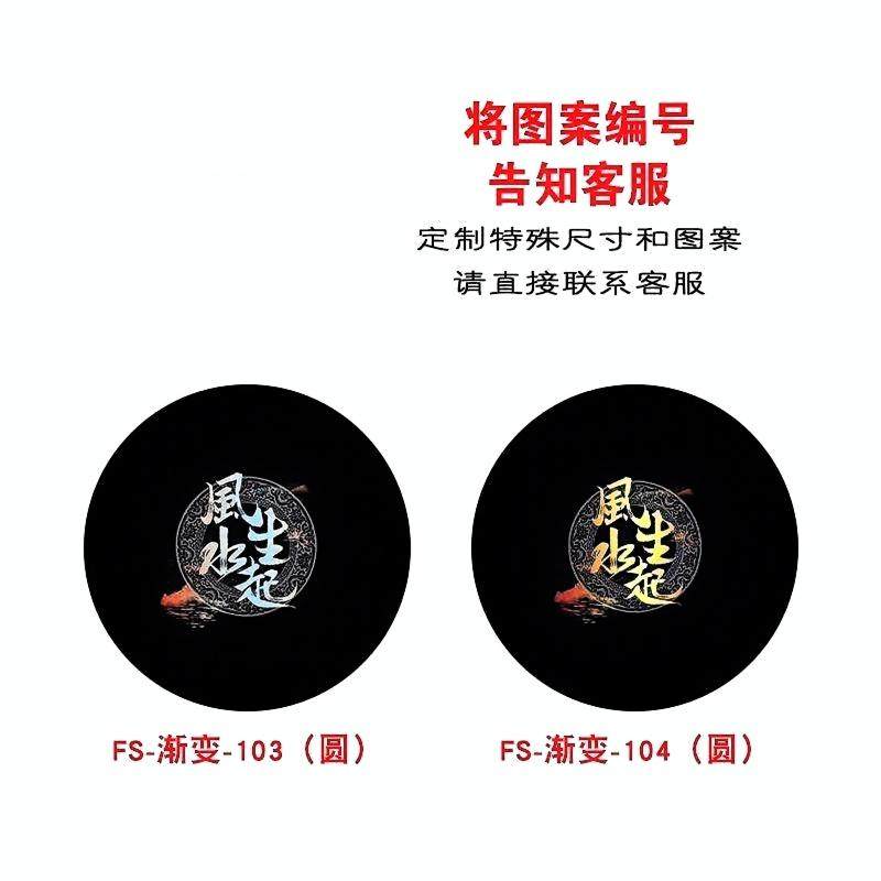 圆形轮胎鱼缸贴纸画圆鱼缸背景自粘高清立体风生水起地球贴纸包邮