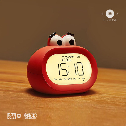 卡通计时器闹钟小夜灯大屏字显