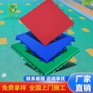 溜冰场地板轮滑场篮球场室内悬浮式拼装地板平衡车弹性拼装地板