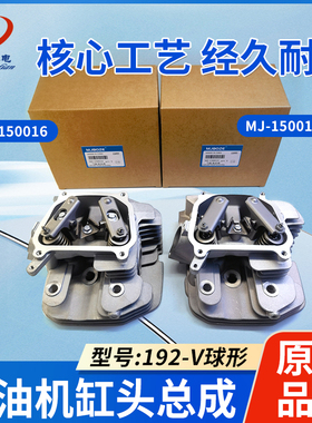 汽油机水泵微耕机192F缸头总成球型燃烧室专用带孔款V型缸头配件