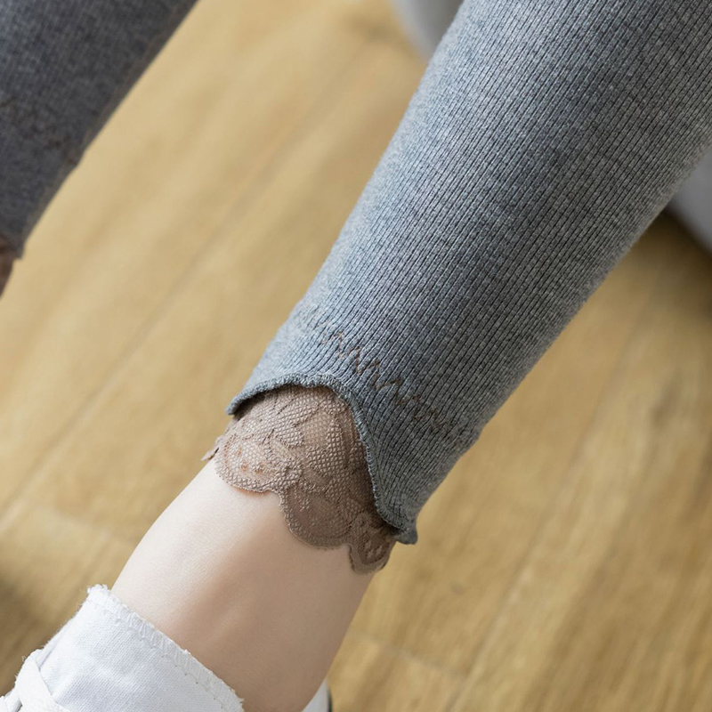 纯棉螺纹春秋季女士胖mm打底裤