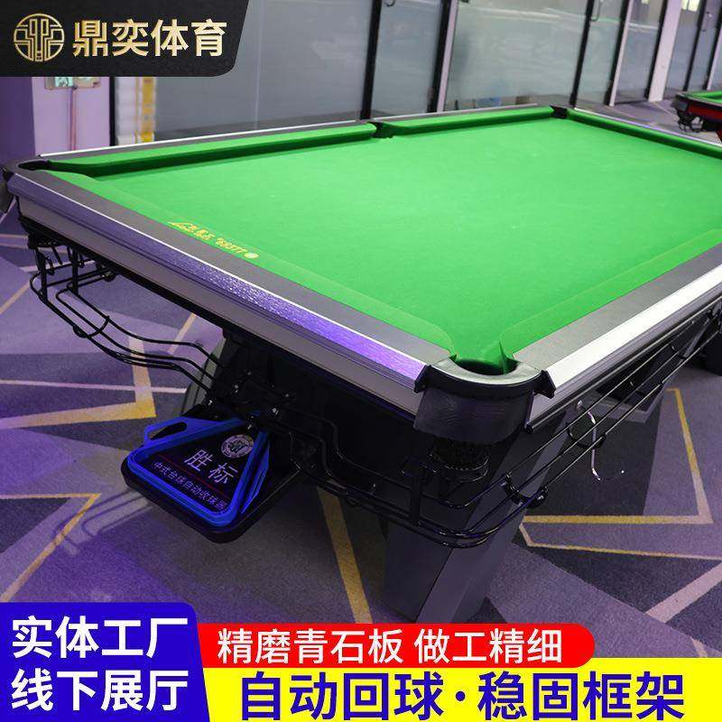 定制台球桌中八标准台成人室内桌球台娱乐休闲自动回球家用台球桌