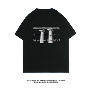 T恤雕塑印花情侣百搭男女TEE 短袖 S.R.L.G 原创设计潮牌高街风格