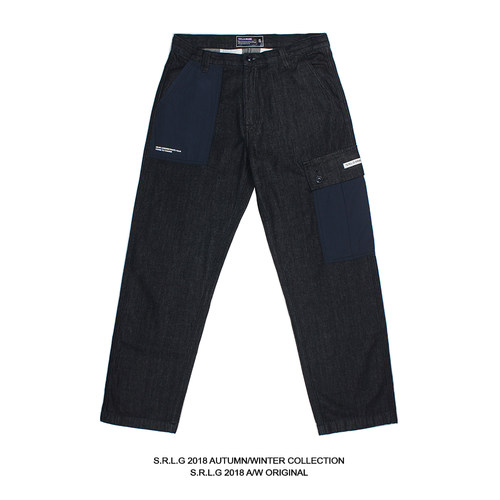 2018原创设计街头口袋长裤工装