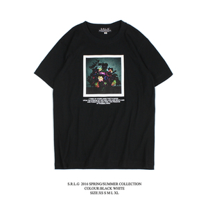 S.R.L.G 2016 S/S OIL PAINTING  TEE 玫瑰油画短袖T恤