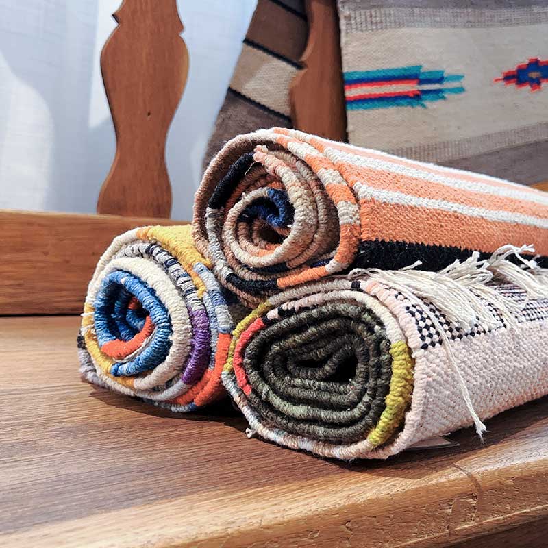 印度进口手工编织便携纯棉瑜伽垫普拉提健身垫环保大拜冥想瑜珈毯