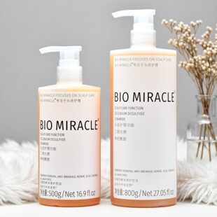 BIO MIRACLE头皮护理洗发水防断发二硫化硒大容量修护控油留香