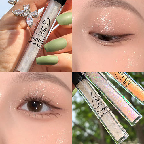 闪亮眼线液亮晶晶卧蚕笔高光珠光细闪眼影液大地色眼部日常泪眼妆
