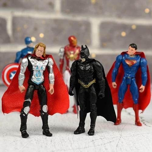 全套复仇者联盟威漫超人盲盒手办