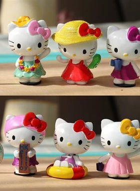 新款helloKT可爱玩偶盲盒手办公仔饰品摆件儿童年节日礼物礼品
