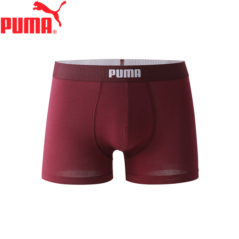 Puma/彪马 本命年红内裤纯棉中腰鸿运套装喜庆男士烫金印花大LOGO