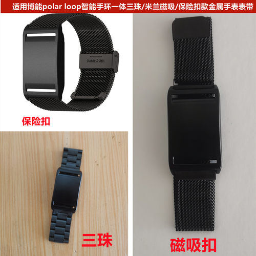 适用博能polarloop金属表带PC壳