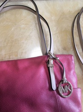 杏色肩带JET EW拉链mk托特妈咪购物袋包带替换单肩肩带真皮打孔带