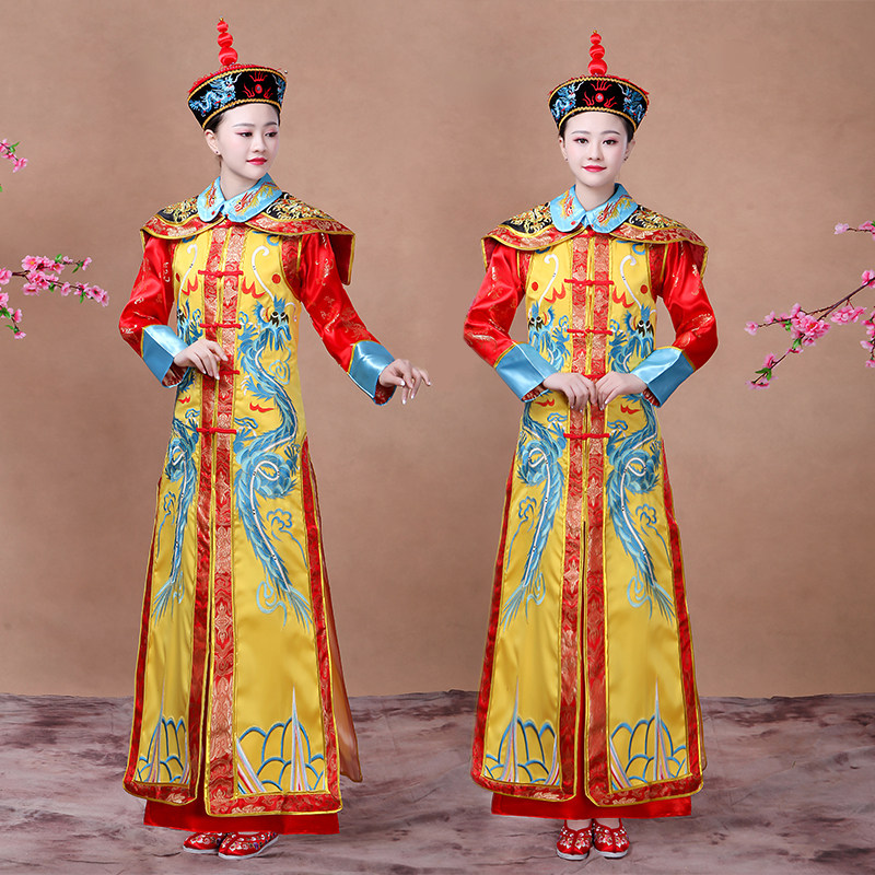 新款清朝皇后古装女士成人高端宫廷太后甄嬛传小品年会套装演出服