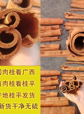 正宗广西桂皮肉桂皮干货高山桂心玉桂药材肉桂新货卤料提味增香