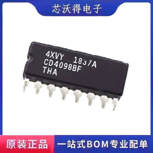 CD4098BF3A CDIP-16 单稳态多谐振荡器 集成电路IC芯片 全新原装