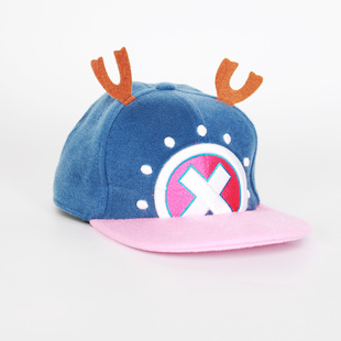 骷髅头乔巴帽子女生款秋冬季加绒保暖学生时尚可爱cosplay二次元