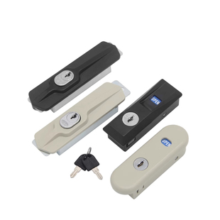 锁望通9980锁档案柜钩锁带拉手玻璃移门柜锁芯钢柜锁头扣手门把手