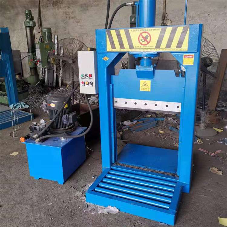 立式液压塑料薄膜剪切机 大块机头塑料立式液压切断机