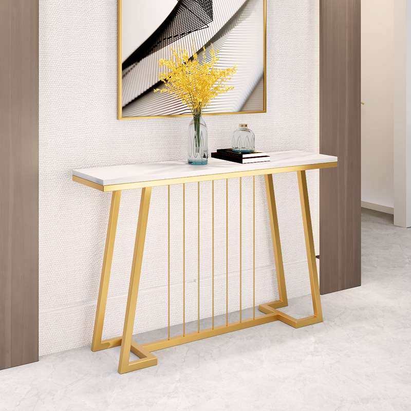 酒店走廊大理石玄关桌 现代简约家用客厅长条案台 民宿靠墙玄关台