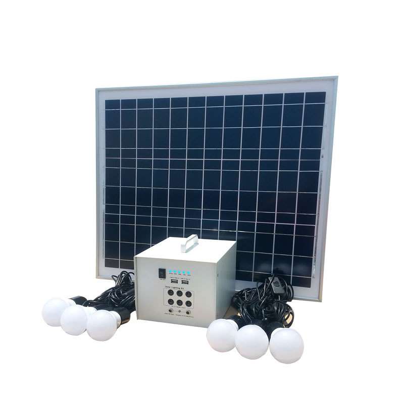 新能源锂电池便携式太阳能充循环使用铅酸电池家用发电系统40W