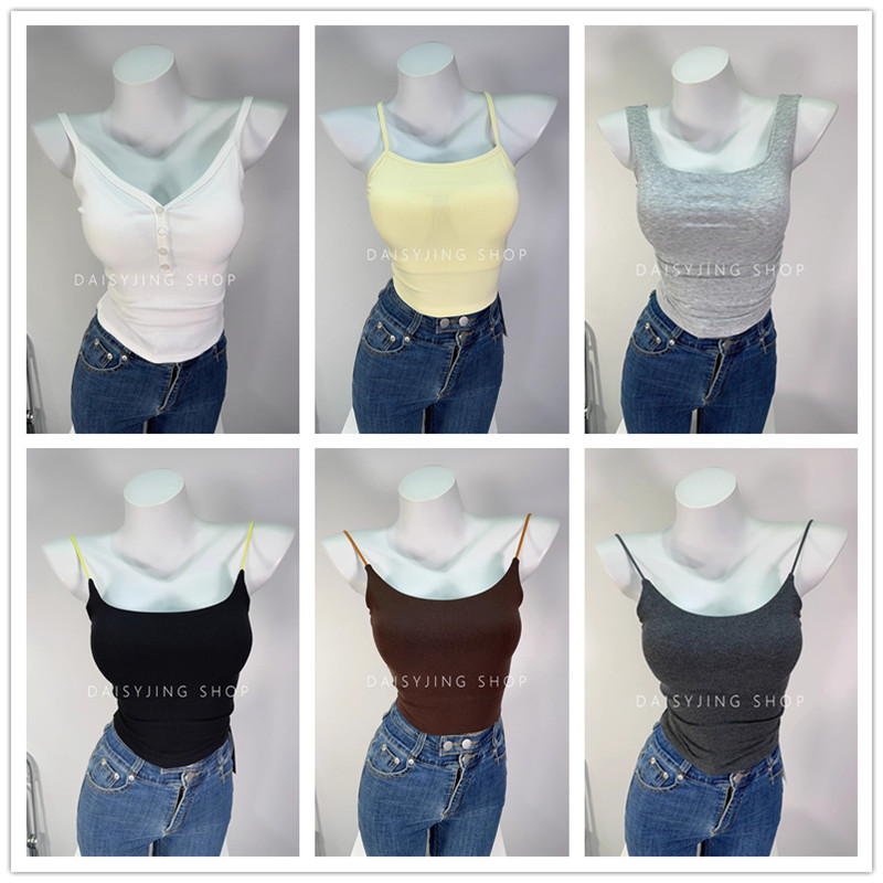 福袋37 韩版百搭修身短款显瘦背心吊带外穿打底女