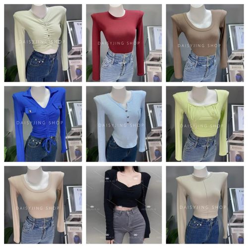 长袖简约纯色常规基础