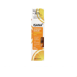 德国Isana高纯度VC10%精华双倍玻尿酸补水美白亮肤精华
