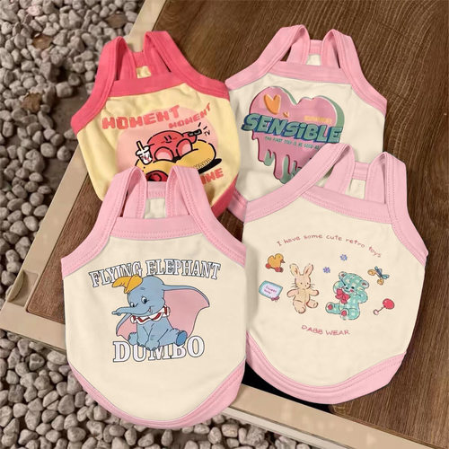 宠物背心泰迪比熊博美猫咪夏季薄款狗狗衣服小型犬约克夏雪纳瑞