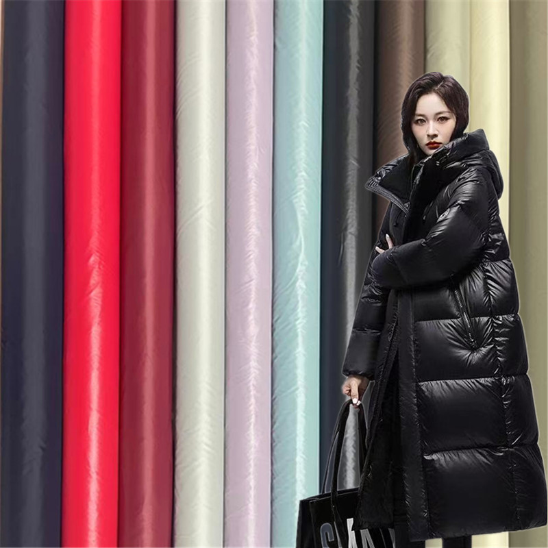 轻薄超软新品羽绒服面料防水防绒