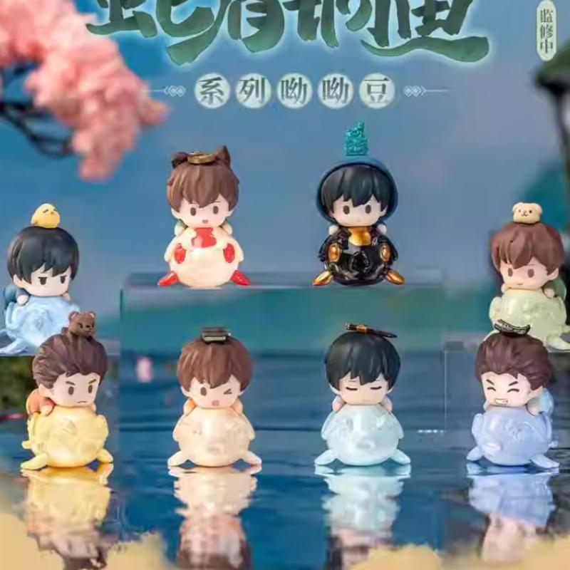 盗墓笔记蛇眉铜鱼系列呦呦豆潮玩盲盒萌粒正版授权鹿鸣世界工作室
