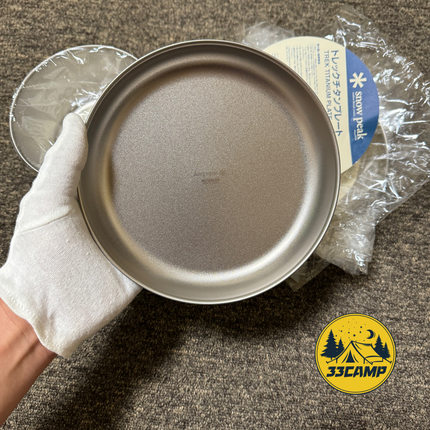 现货 日本制 雪峰/snowpeak 钛餐盘钛碗户外露营轻量餐具STW-003T