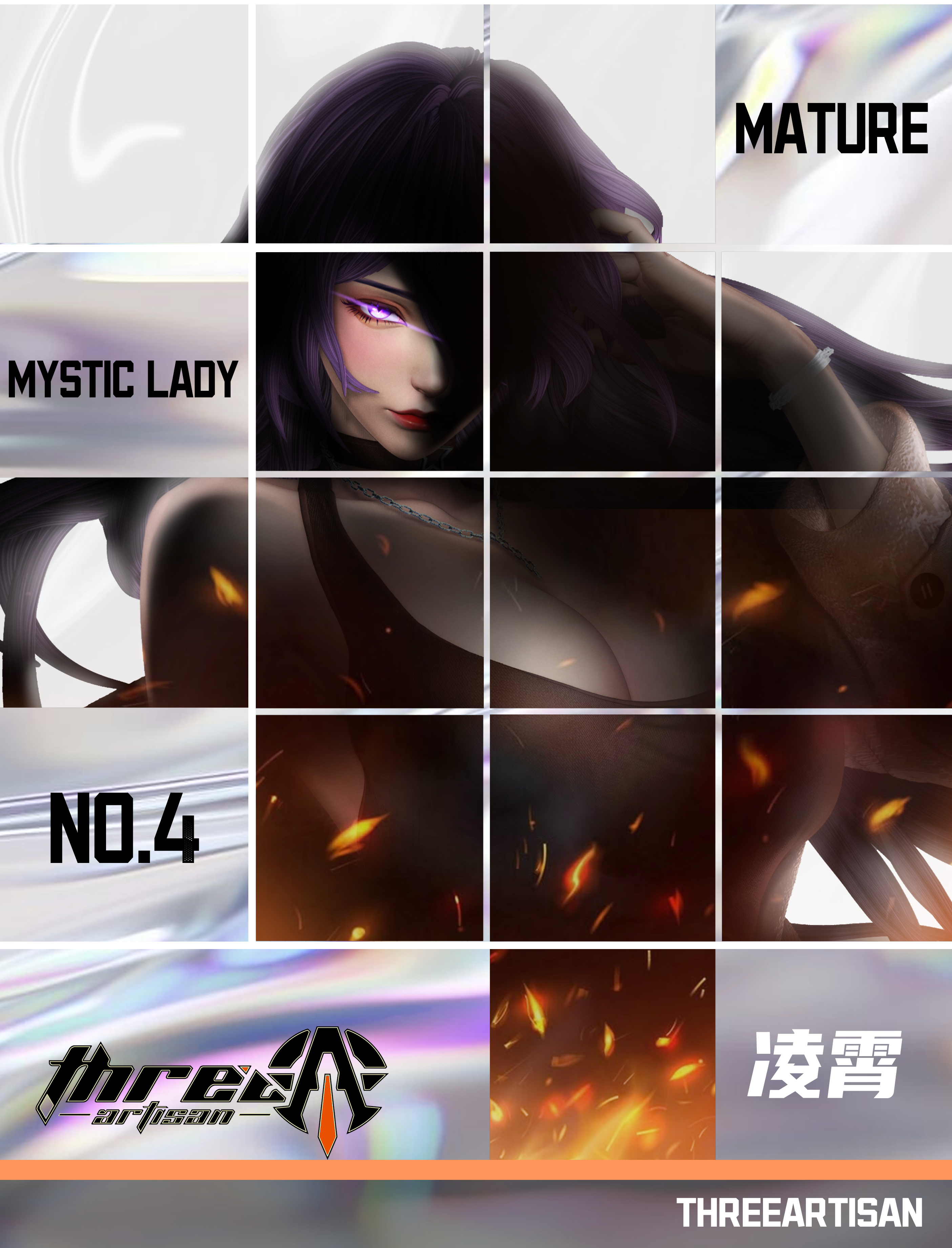 【大头模玩】ThreeArtisan 画师授权  1/4雕像 凌霄 先行预定