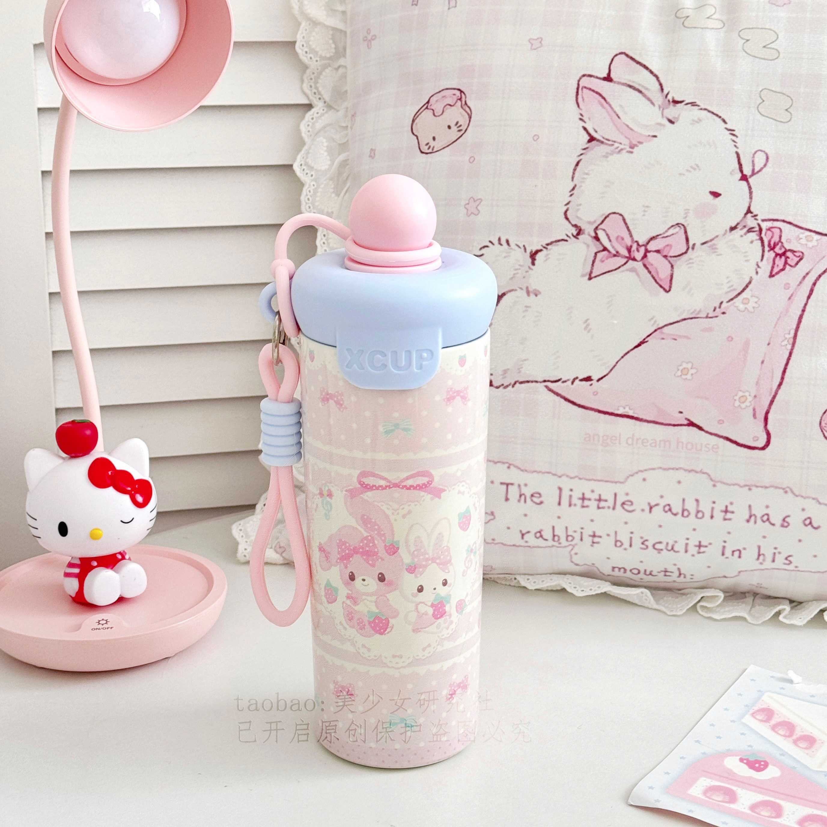 原创啵啵兔可外带保温杯可爱冬季316不锈钢卡通软妹居家办公水杯,餐饮具,保冷/保温杯,淘宝优惠券,粉丝福利购,淘宝优惠卷