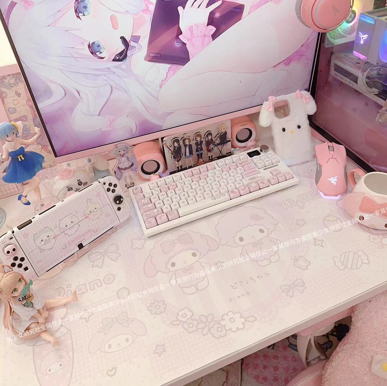 原创设计皮革可爱美乐蒂防水防滑