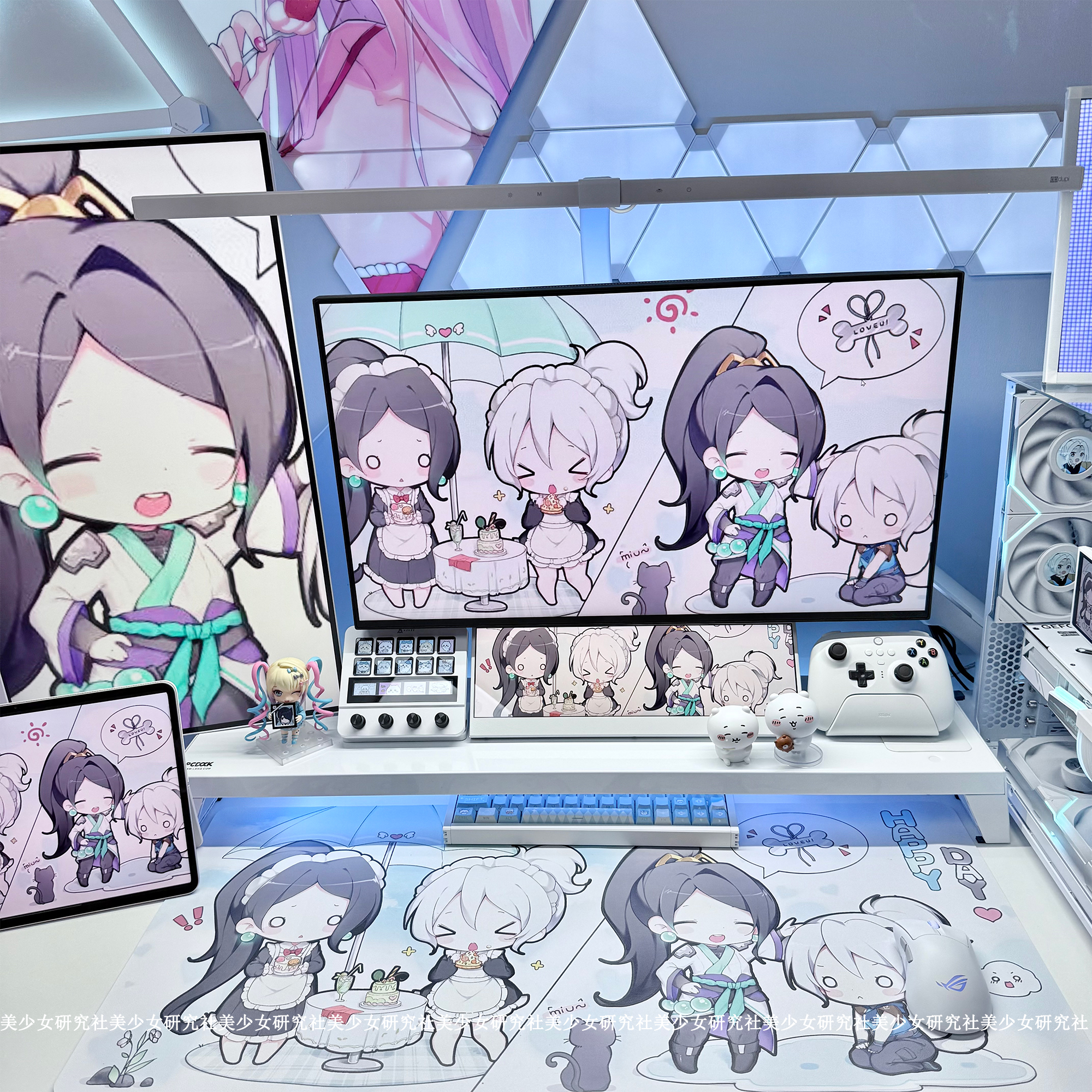 无畏契约捷风超大皮革桌垫鼠标垫