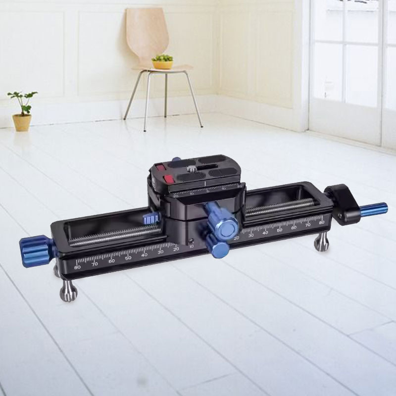 SIRUI思锐 MS18微距云台MS-18 滑轨 微距拍摄导轨千分尺焦点堆栈