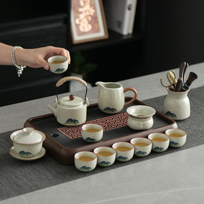 汝窑功夫茶具套装轻奢办公室