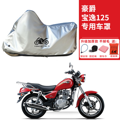 适用豪爵宝逸125摩托车车衣防晒防雨水防霜雪防灰尘加厚遮阳车罩